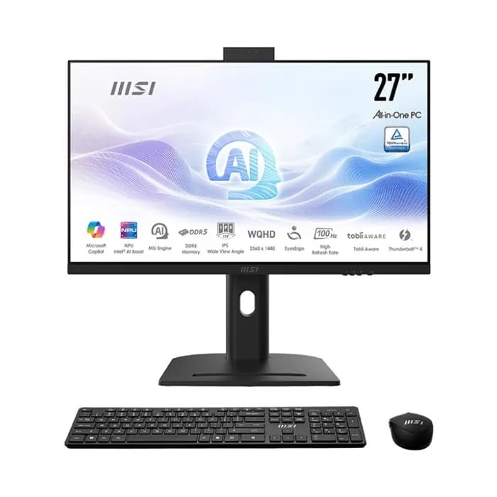 کامپیوتر All In One ام اس آی 27 اینچی مدل AM273QP پردازنده Ultra 7 155H رم 16GB حافظه 1TB SSD گرافیک Intel | عماد رایان کامپیوتر All In One ام اس آی 27 اینچی مدل AM273QP پردازنده Ultra 7 155H رم 16GB حافظه 1TB SSD گرافیک Intel