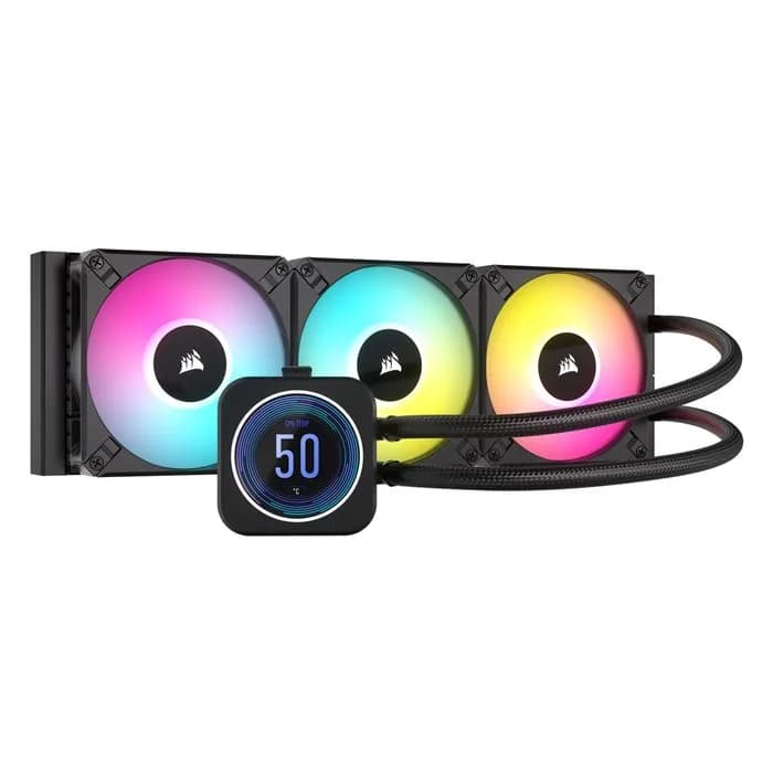خنک کننده مایع پردازنده کورسیر مدل iCUE H150i ELITE LCD XT Display | عماد رایان خنک کننده مایع پردازنده کورسیر مدل iCUE H150i ELITE LCD XT Display