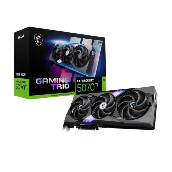 کارت گرافیک ام اس آی مدل GeForce RTX™ 5070 Ti 16G GAMING TRIO OC | عماد رایان کارت گرافیک ام اس آی مدل GeForce RTX™ 5070 Ti 16G GAMING TRIO OC