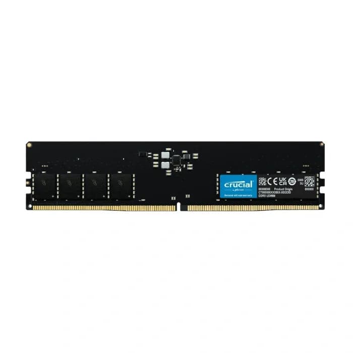 رم کامپیوتر DDR5 تک کاناله 4800 مگاهرتز CL40 کروشیال ظرفیت 8 گیگابایت | عماد رایان رم کامپیوتر DDR5 تک کاناله 4800 مگاهرتز CL40 کروشیال ظرفیت 8 گیگابایت