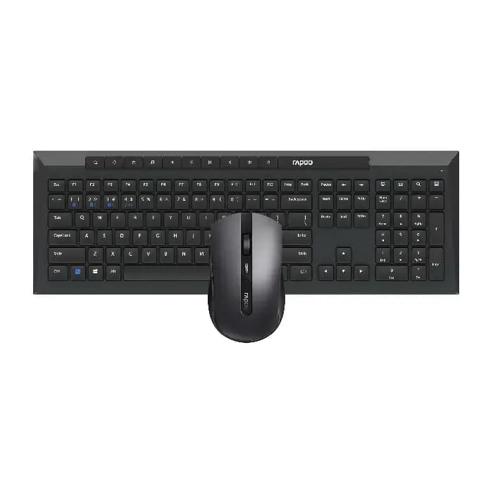 کیبورد و ماوس بی سیم رپو مدل 8210M Black با حروف فارسی | عماد رایان کیبورد و ماوس بی سیم رپو مدل 8210M Black با حروف فارسی