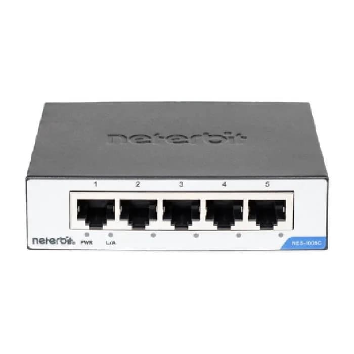 سوییچ 5 پورت غیر مدیریتی نتربیت NES-1005C | عماد رایان سوییچ 5 پورت غیر مدیریتی نتربیت NES-1005C