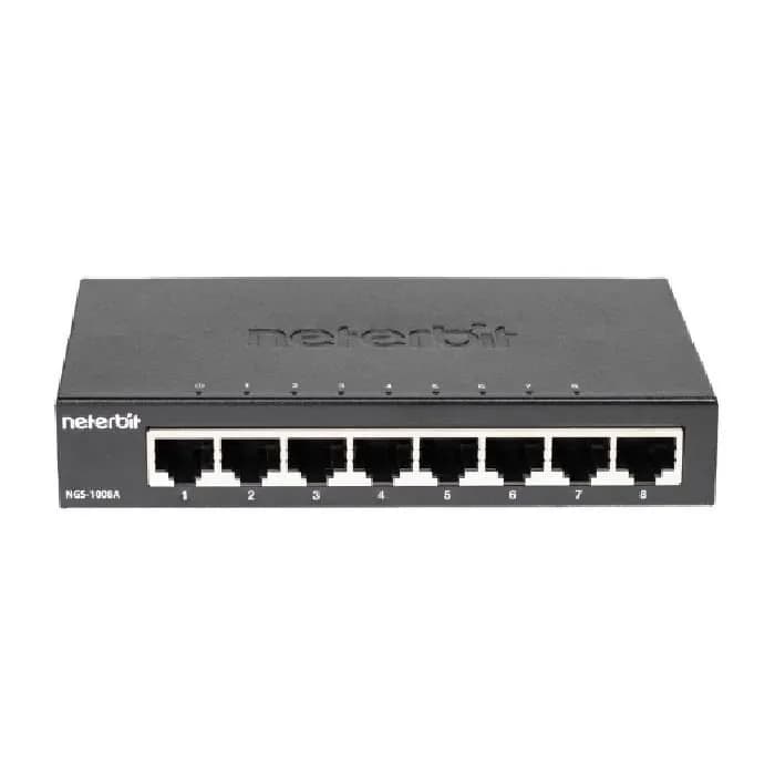سوییچ 8 پورت غیر مدیریتی نتربیت NGS-1008A | عماد رایان سوییچ 8 پورت غیر مدیریتی نتربیت NGS-1008A