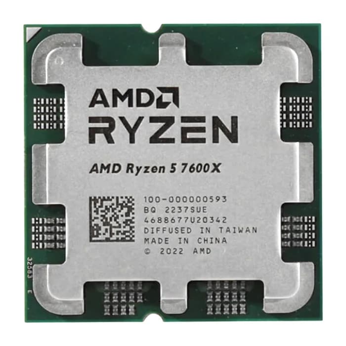سی پی یو ای ام دی بدون باکس Ryzen-5 7600X AM5 CPU | عماد رایان سی پی یو ای ام دی بدون باکس Ryzen-5 7600X AM5 CPU