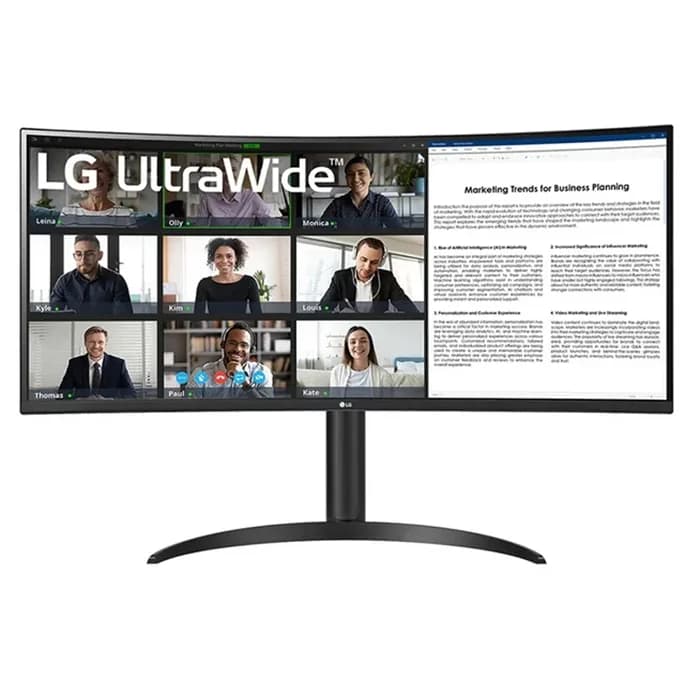 مانیتور منحنی 34 اینچ ال جی مدل UltraWide 34WR55QK-B (60 هرتز) | عماد رایان مانیتور منحنی 34 اینچ ال جی مدل UltraWide 34WR55QK-B (60 هرتز)