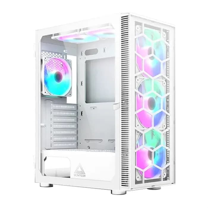 کیس کامپیوتر مونتک مدل X3 GLASS White