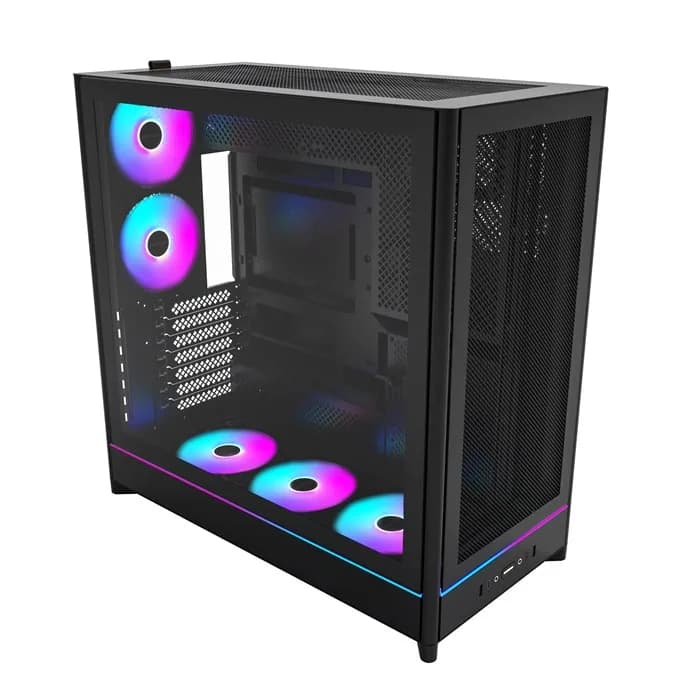 کیس مشکی مونتک مدل MONTECH HS01 PRO BLACK | عماد رایان کیس مشکی مونتک مدل MONTECH HS01 PRO BLACK