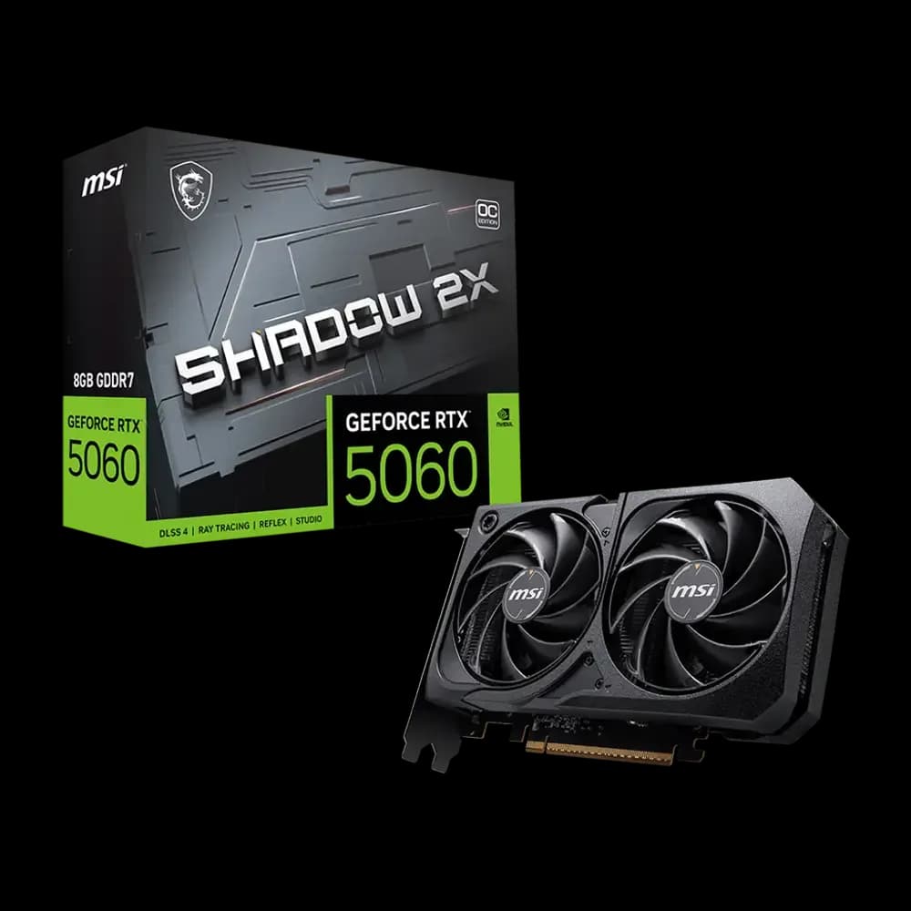 کارت گرافیک ام اس آی مدل GeForce RTX 5060 8G SHADOW 2X OC | عماد رایان کارت گرافیک ام اس آی مدل GeForce RTX 5060 8G SHADOW 2X OC
