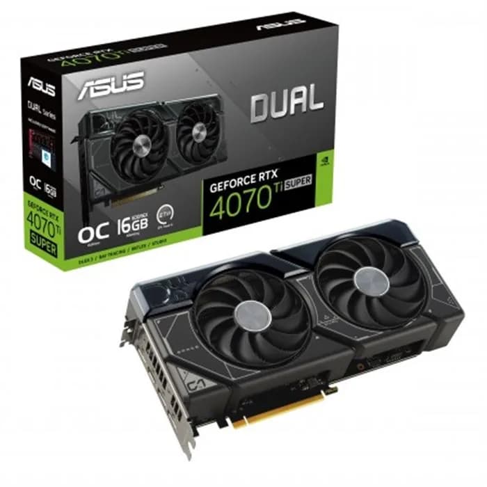 کارت گرافیک ایسوس مدل Dual GeForce RTX 4070 Ti SUPER OC Edition GDDR6X حافظه 16 گیگابایت | عماد رایان کارت گرافیک ایسوس مدل Dual GeForce RTX 4070 Ti SUPER OC Edition GDDR6X حافظه 16 گیگابایت