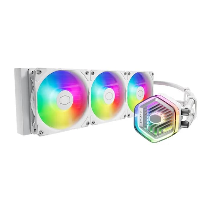 فن خنک کننده پردازنده سفید کولر مستر مدل MASTERLIQUID 360 ATMOS WHITE