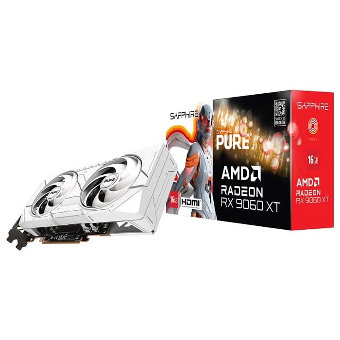 کارت گرافیک سافایر مدل PURE AMD Radeon RX 9060 XT 16GB