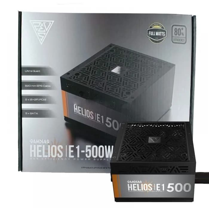 منبع تغذیه گیمدیاس مدل HELIOS E1-500 | عماد رایان منبع تغذیه گیمدیاس مدل HELIOS E1-500