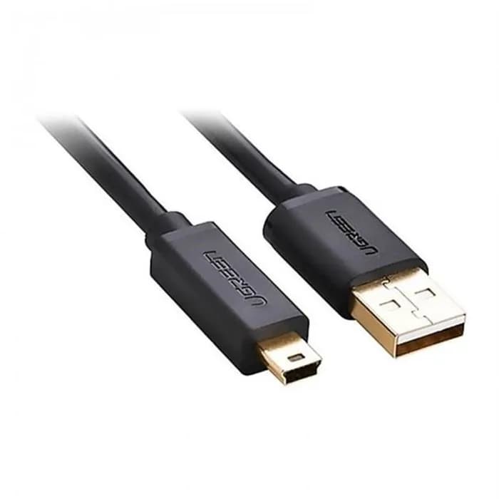 کابل تبدیل 1.5متری USB 2.0 A Male به Mini 5 Pin Male cable Gold-plated یوگرین مدل US132 | عماد رایان کابل تبدیل 1.5متری USB 2.0 A Male به Mini 5 Pin Male cable Gold-plated یوگرین مدل US132