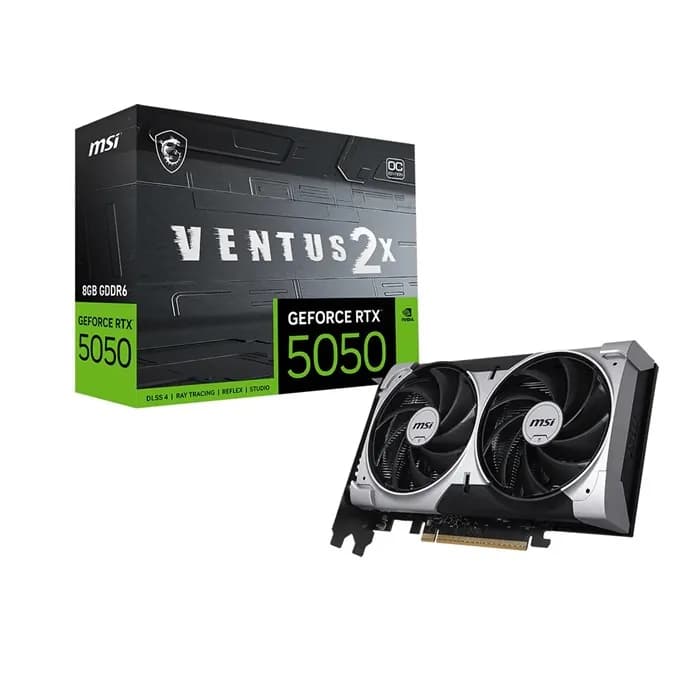 کارت گرافیک GeForce RTX™ 5050 8G VENTUS 2X | عماد رایان کارت گرافیک GeForce RTX™ 5050 8G VENTUS 2X