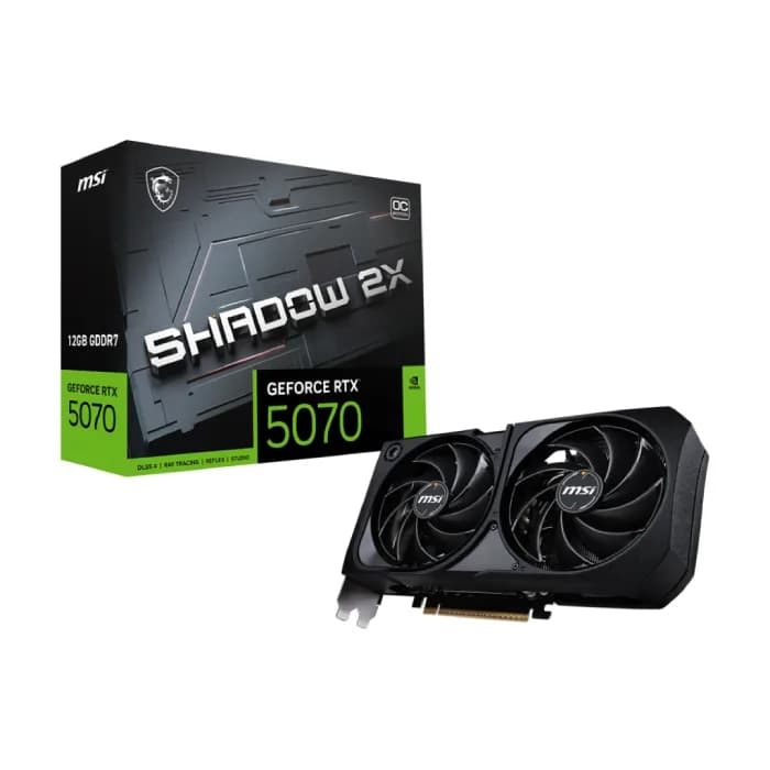 کارت گرافیک ام اس آی مدل GeForce RTX™ 5070 12G SHADOW 2X OC | عماد رایان کارت گرافیک ام اس آی مدل GeForce RTX™ 5070 12G SHADOW 2X OC