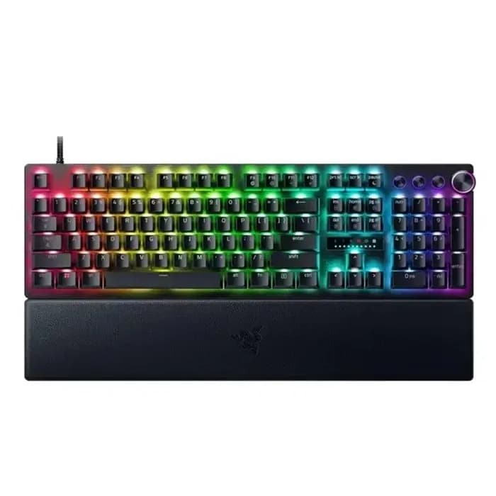 کیبورد گیمینگ ریزر سوئیچ آنالوگ مدل HUNTSMAN V3 PRO US LAYOUT WRD | عماد رایان کیبورد گیمینگ ریزر سوئیچ آنالوگ مدل HUNTSMAN V3 PRO US LAYOUT WRD