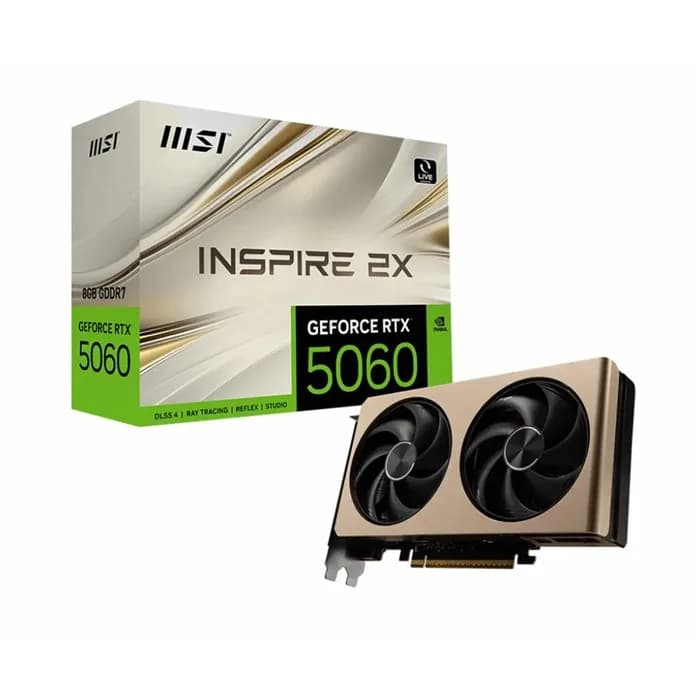 کارت گرافیک ام اس آی مدل GeForce RTX 5060 8G INSPIRE 2X OC | عماد رایان کارت گرافیک ام اس آی مدل GeForce RTX 5060 8G INSPIRE 2X OC
