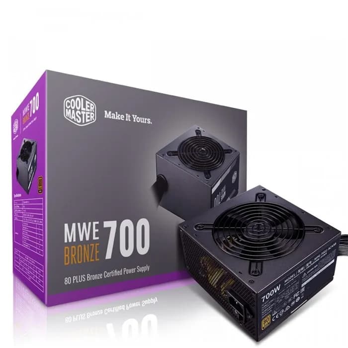 پاور کامپیوتر کولر مستر MWE Bronze 700W | عماد رایان پاور کامپیوتر کولر مستر MWE Bronze 700W