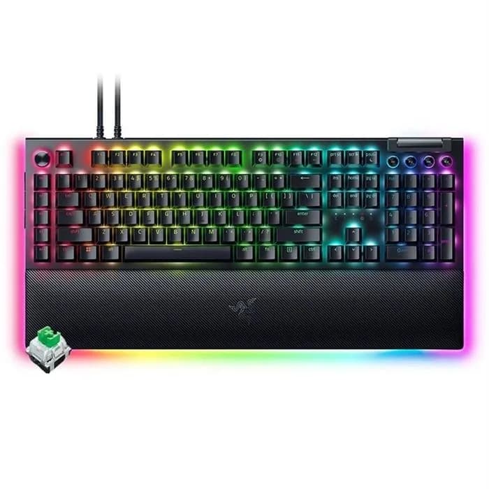 کیبورد گیمینگ ریزر BlackWidow V4 Green Switch | عماد رایان کیبورد گیمینگ ریزر BlackWidow V4 Green Switch