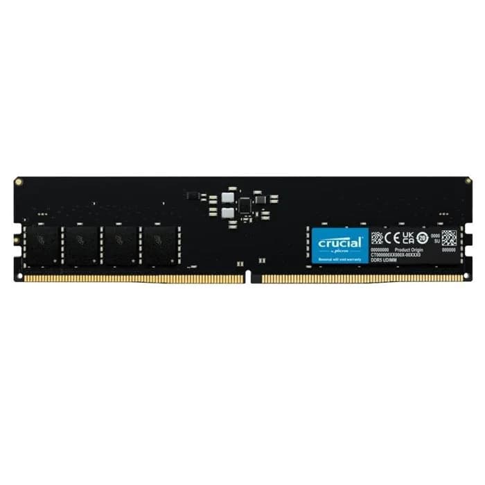 رم کامپیوتر DDR5 تک کاناله 4800 مگاهرتز CL40 کروشیال ظرفیت 16 گیگابایت | عماد رایان رم کامپیوتر DDR5 تک کاناله 4800 مگاهرتز CL40 کروشیال ظرفیت 16 گیگابایت