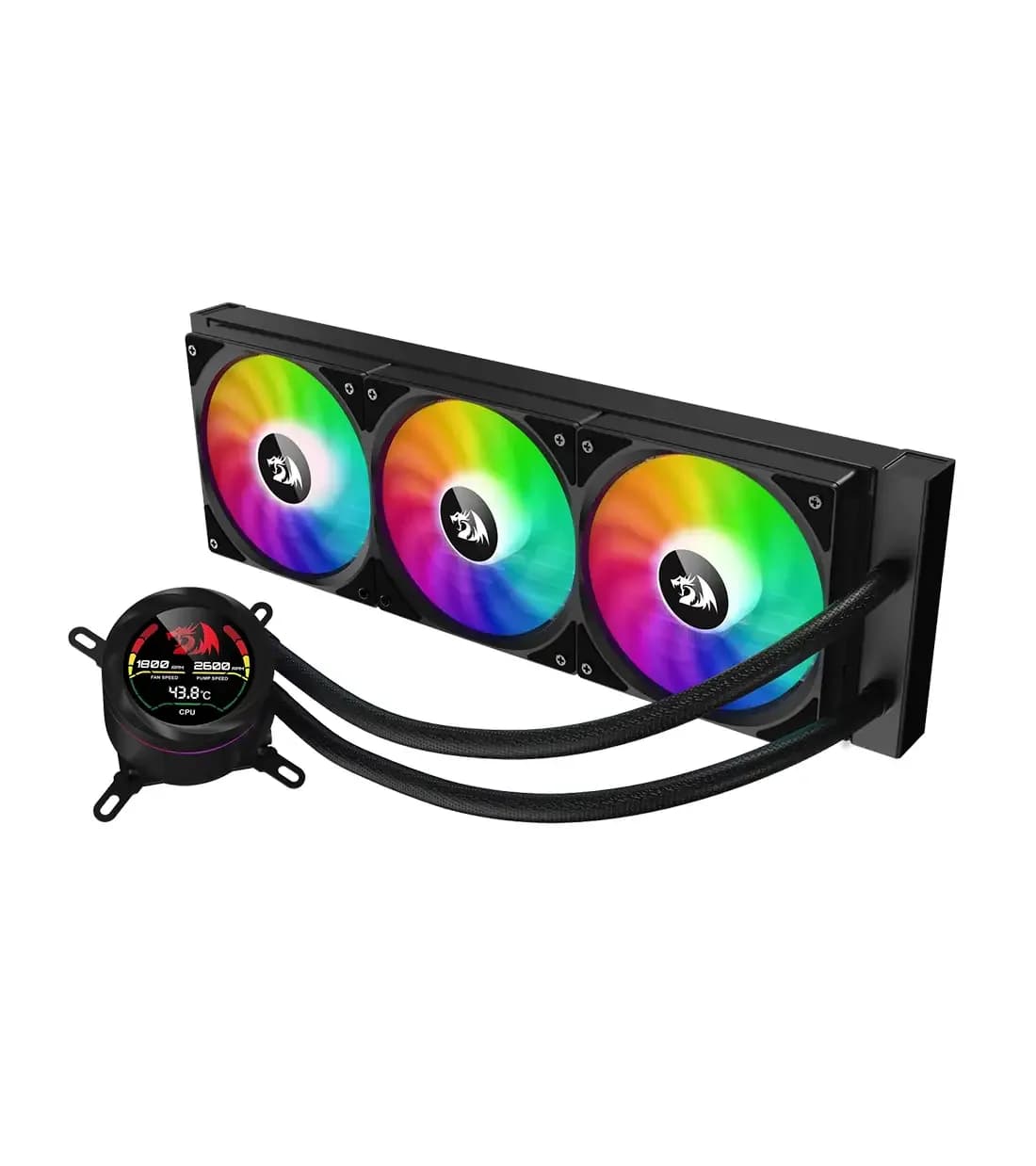 خنک کننده مایع پردازنده ردراگون مدل CCW-1017 360 RGB | عماد رایان خنک کننده مایع پردازنده ردراگون مدل CCW-1017 360 RGB