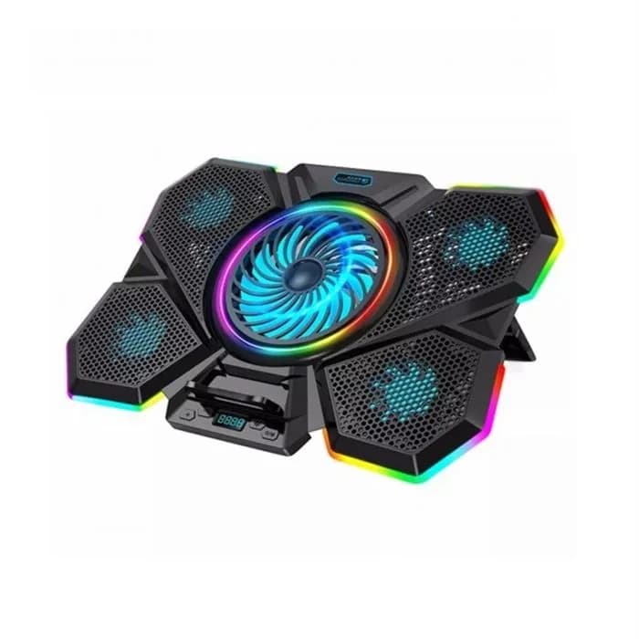پایه خنک کننده لپ تاپ مدل F13 RGB | عماد رایان پایه خنک کننده لپ تاپ مدل F13 RGB