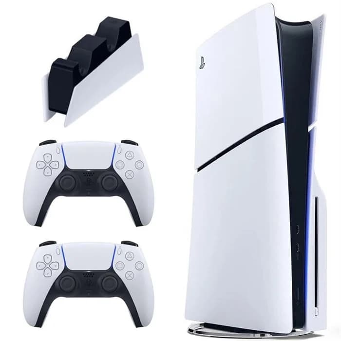 کنسول بازی سونی PlayStation 5 Slim ظرفیت یک ترابایت ریجن 2016A اروپا | همراه دسته اضافه و پایه شارژر | عماد رایان کنسول بازی سونی PlayStation 5 Slim ظرفیت یک ترابایت ریجن 2016A اروپا | همراه دسته اضافه و پایه شارژر