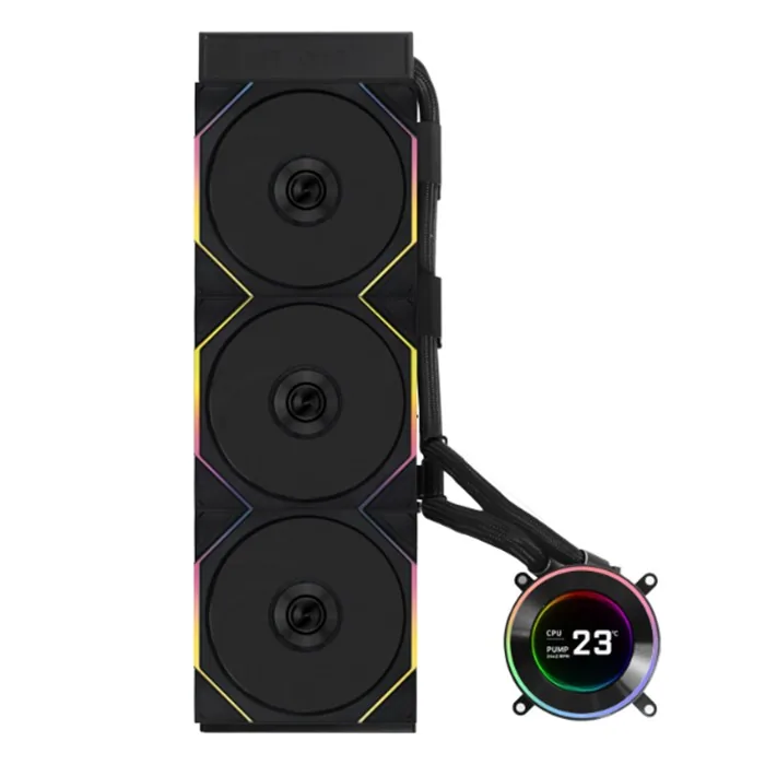 کولر پردازنده مایع لیان لی مشکی مدل Hydroshift II LCD-C 360TL AIO — مشکی | عماد رایان کولر پردازنده مایع لیان لی مشکی مدل Hydroshift II LCD-C 360TL AIO — مشکی