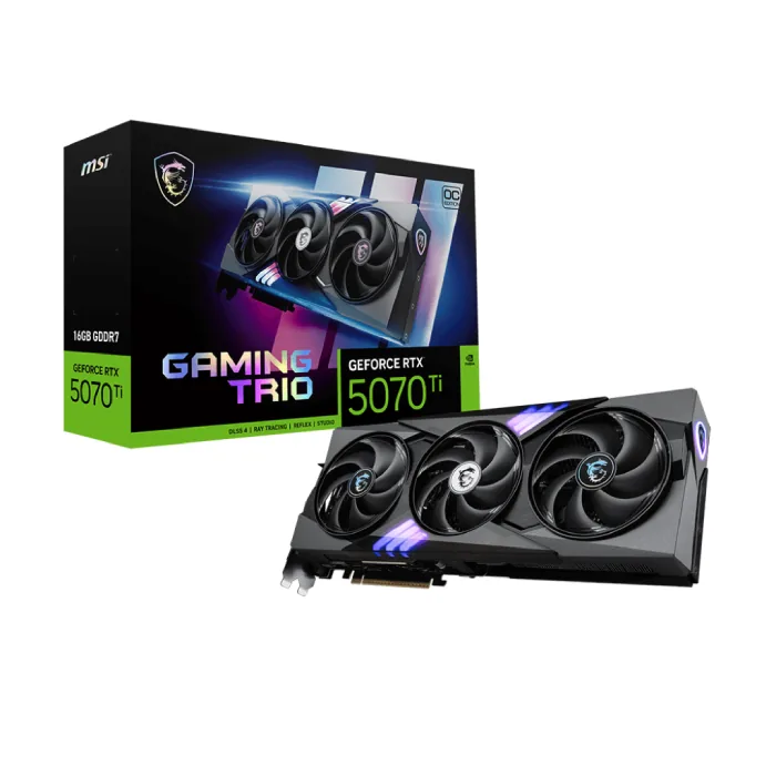 کارت گرافیک ام اس آی مدل GeForce RTX™ 5070 Ti 16G GAMING TRIO OC — | عماد رایان کارت گرافیک ام اس آی مدل GeForce RTX™ 5070 Ti 16G GAMING TRIO OC —