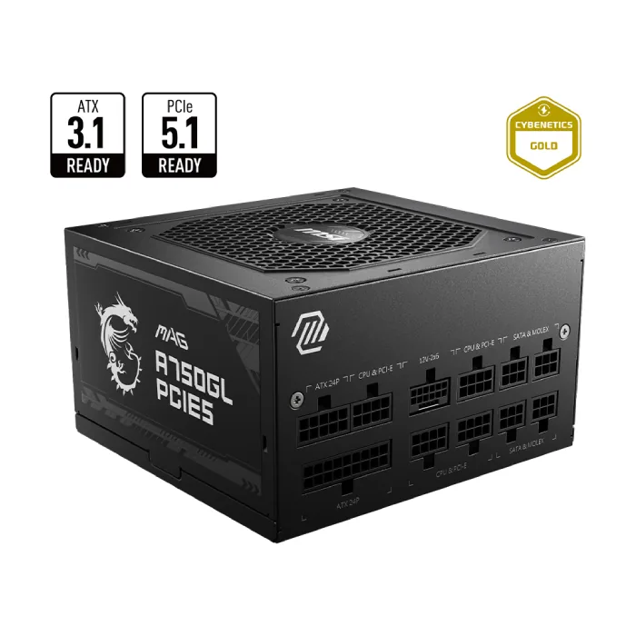 پاور 750 وات فول ماژولار ام اس آی MAG A750GL PCIE5 — | عماد رایان پاور 750 وات فول ماژولار ام اس آی MAG A750GL PCIE5 —