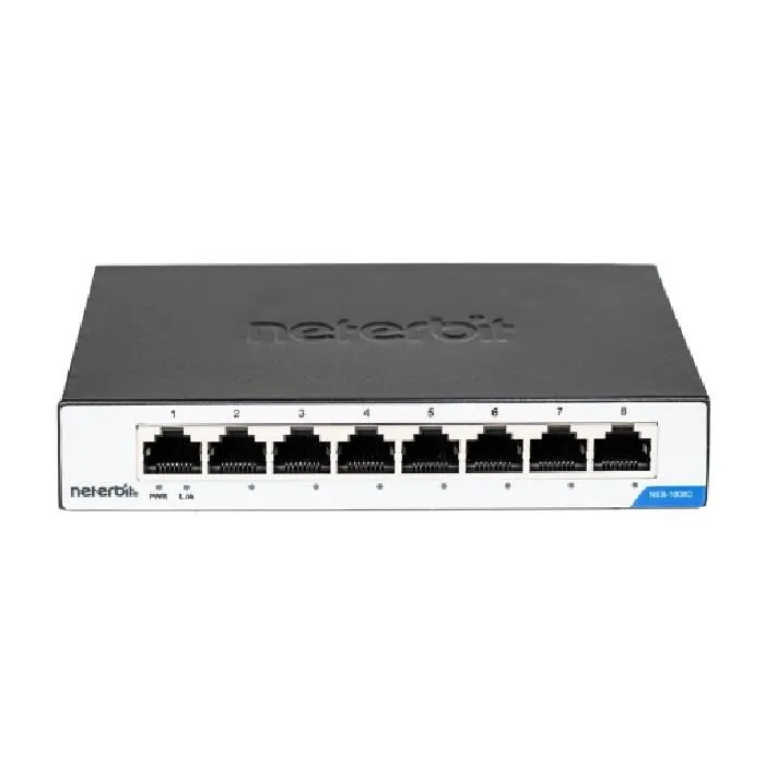 سوییچ 8 پورت غیر مدیریتی نتربیت NES-1008C — | عماد رایان سوییچ 8 پورت غیر مدیریتی نتربیت NES-1008C —