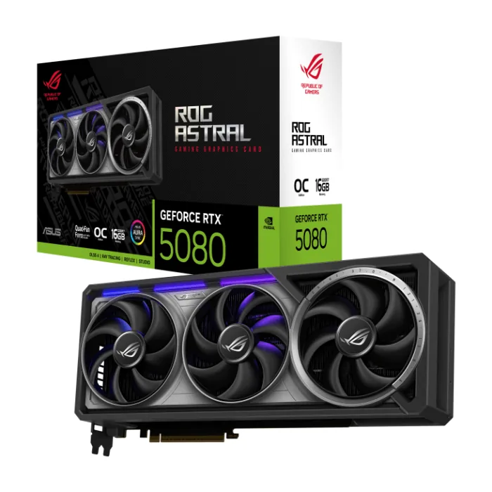 کارت گرافیک ایسوس ROG Astral GeForce RTX 5080 16GB GDDR7 OC Edition — | عماد رایان کارت گرافیک ایسوس ROG Astral GeForce RTX 5080 16GB GDDR7 OC Edition —