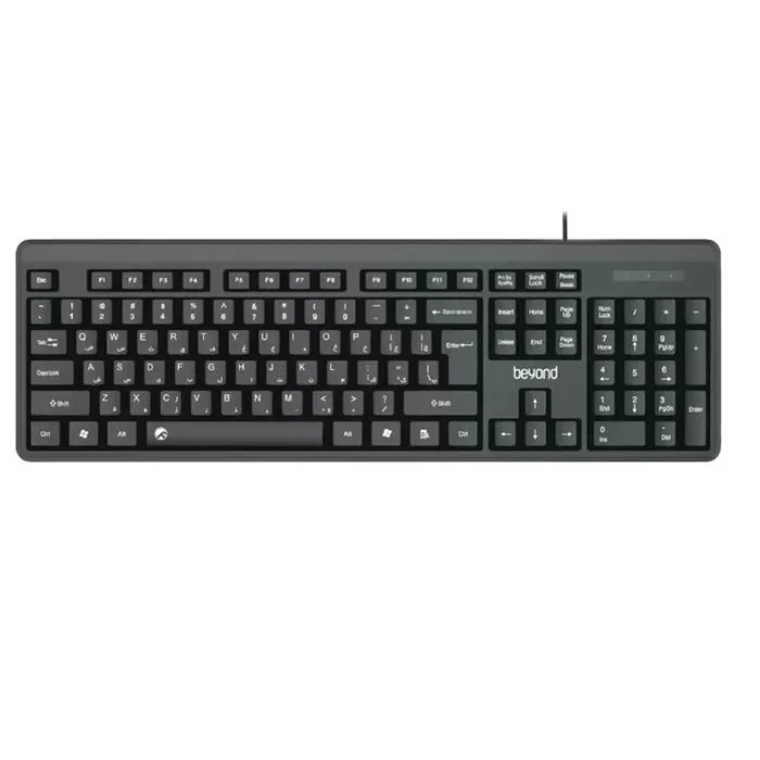 کیبورد بیاند BK-3455 — مشکی | عماد رایان کیبورد بیاند BK-3455 — مشکی
