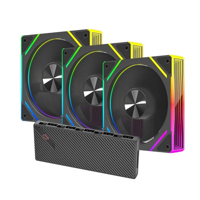 فن کیس تسکو مدل GFAN 310 Skadi Lumina 3IN1 — مشکی | عماد رایان فن کیس تسکو مدل GFAN 310 Skadi Lumina 3IN1 — مشکی