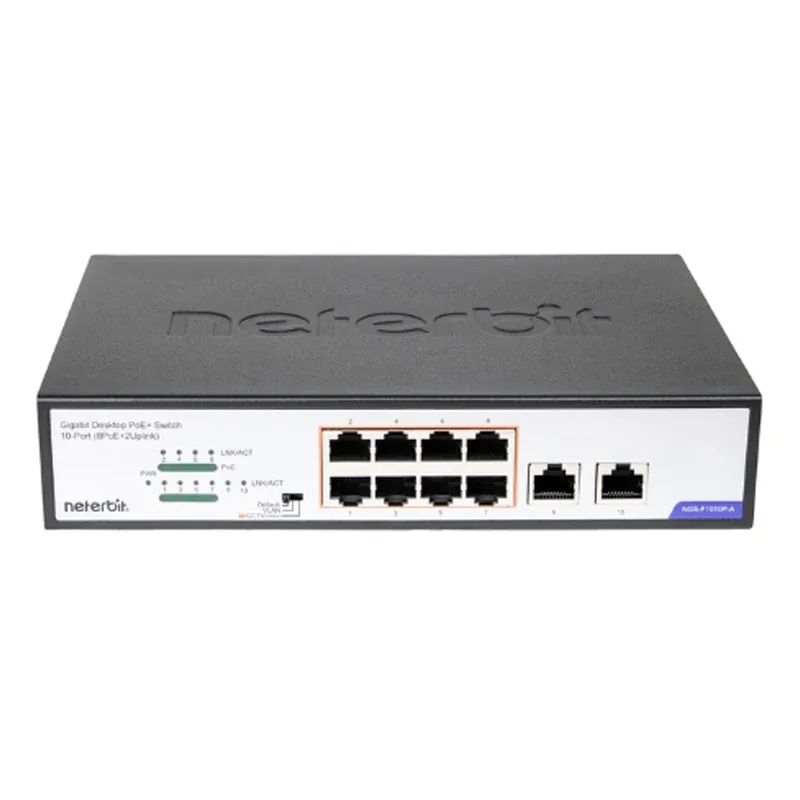 سوییچ 10 پورت نتربیت مدل NGS-F1010P-A — | عماد رایان سوییچ 10 پورت نتربیت مدل NGS-F1010P-A —