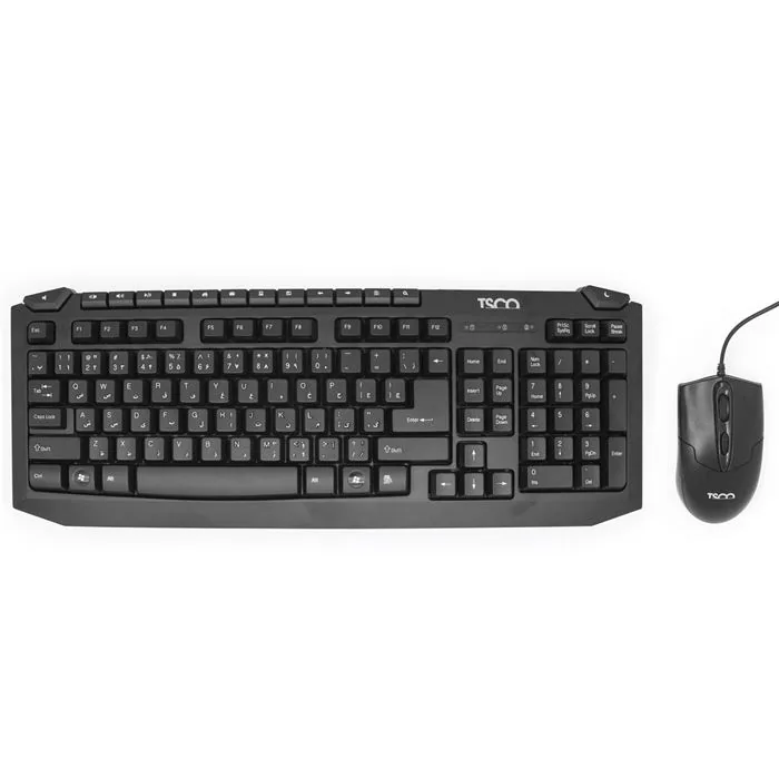 کیبورد و ماوس تسکو مدل TKM 8054N با حروف فارسی — مشکی | عماد رایان کیبورد و ماوس تسکو مدل TKM 8054N با حروف فارسی — مشکی