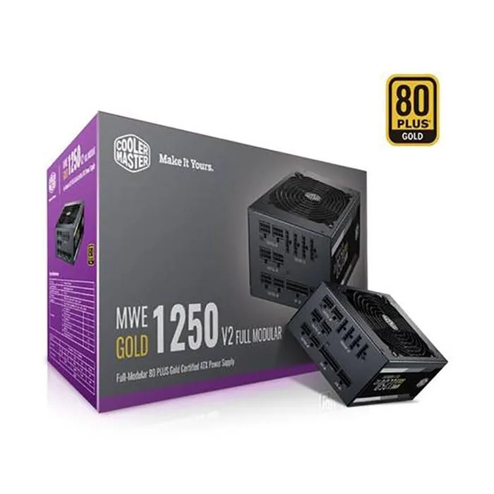 پاور 1250 وات کولر مستر MWE GOLD 1250 V2 Gold Full Modular — | عماد رایان پاور 1250 وات کولر مستر MWE GOLD 1250 V2 Gold Full Modular —