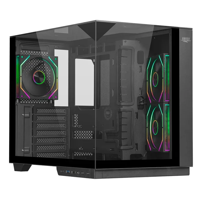 کیس گیمینگ مشکی اوست AQ17 TG Black — مشکی | عماد رایان کیس گیمینگ مشکی اوست AQ17 TG Black — مشکی