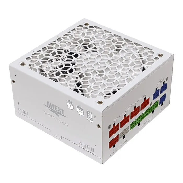 پاور اوست 750 وات گلد فول ماژولار AV750-GFW LITE V3 — سفید | عماد رایان پاور اوست 750 وات گلد فول ماژولار AV750-GFW LITE V3 — سفید