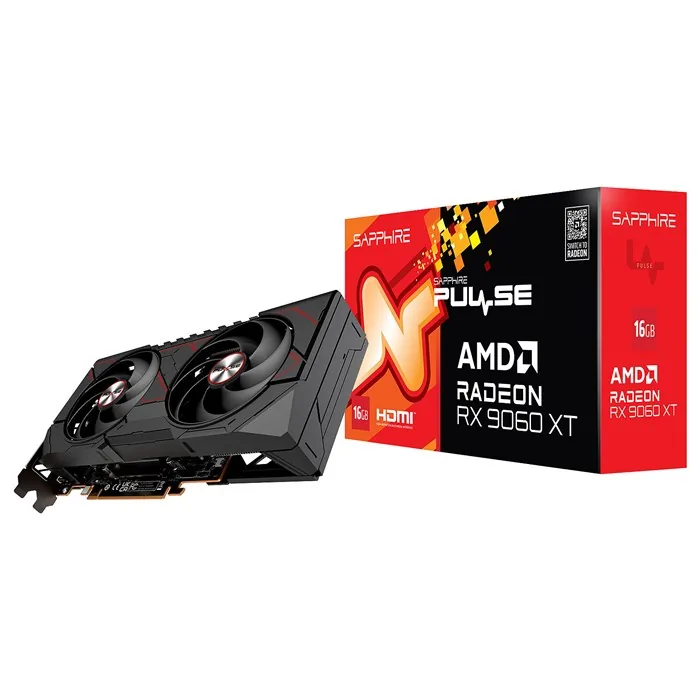 کارت گرافیک سافایر مدل PULSE AMD Radeon RX 9060 XT 16GB — | عماد رایان کارت گرافیک سافایر مدل PULSE AMD Radeon RX 9060 XT 16GB —