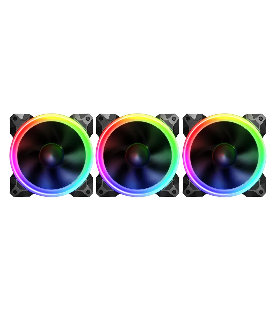 فن کیس سه عددی ردراگون مدل GC-F008 — مشکی | عماد رایان فن کیس سه عددی ردراگون مدل GC-F008 — مشکی