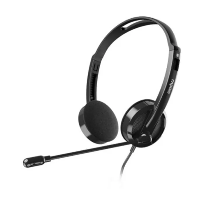 هدست باسیم رپو H101 — مشکی | عماد رایان هدست باسیم رپو H101 — مشکی