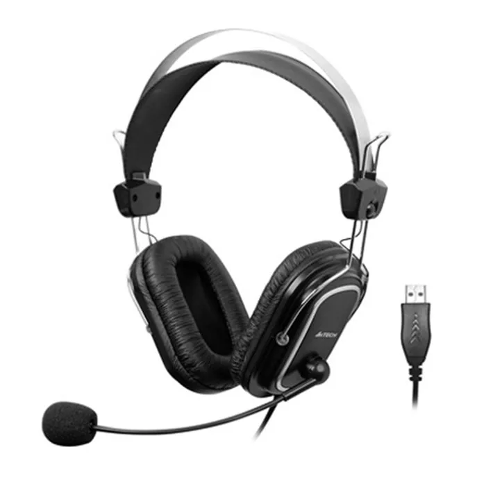 هدست باسیم ای فورتک مدل HU-50 USB — مشکی | عماد رایان هدست باسیم ای فورتک مدل HU-50 USB — مشکی