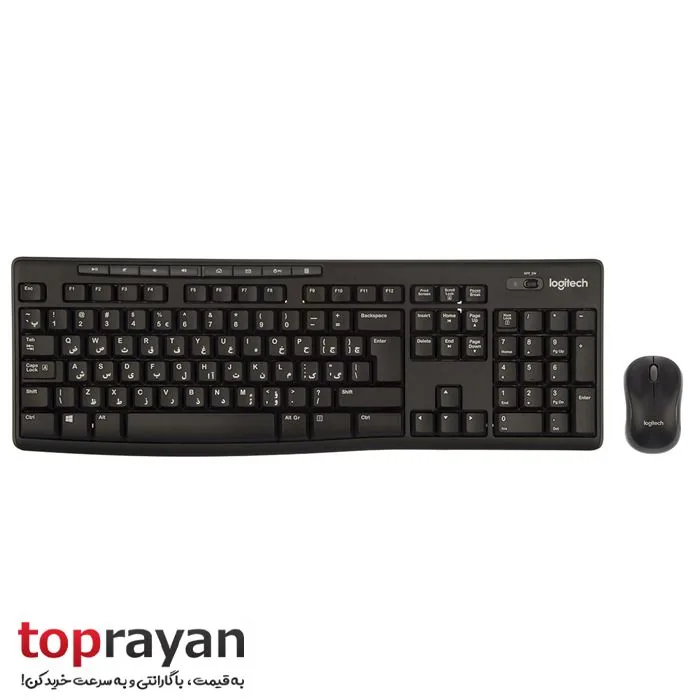کیبورد و ماوس بیسیم لاجیتک مدل MK270 — مشکی | عماد رایان کیبورد و ماوس بیسیم لاجیتک مدل MK270 — مشکی