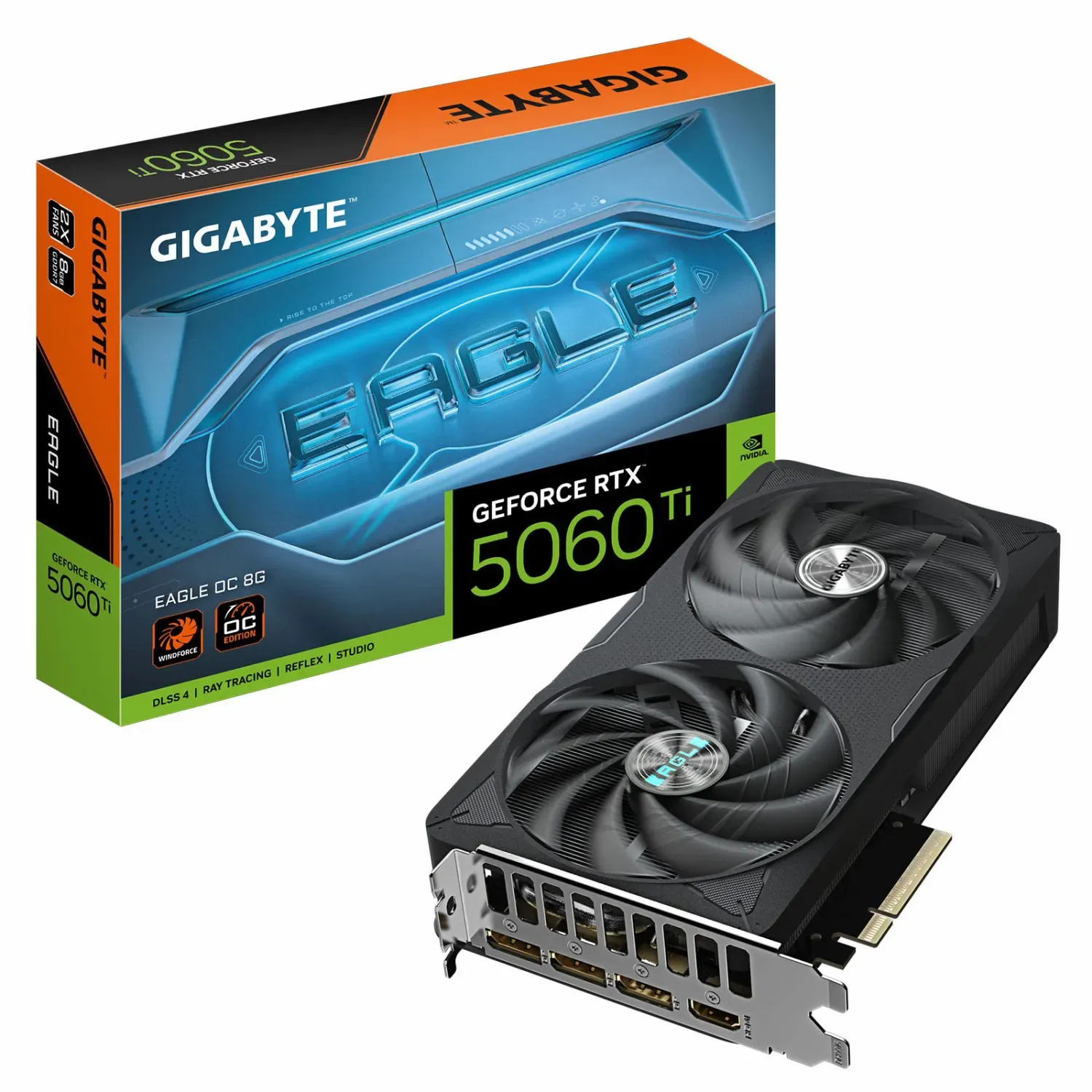 کارت گرافیک گیگابایت مدل GeForce RTX 5060 Ti EAGLE OC 8GB — | عماد رایان کارت گرافیک گیگابایت مدل GeForce RTX 5060 Ti EAGLE OC 8GB —