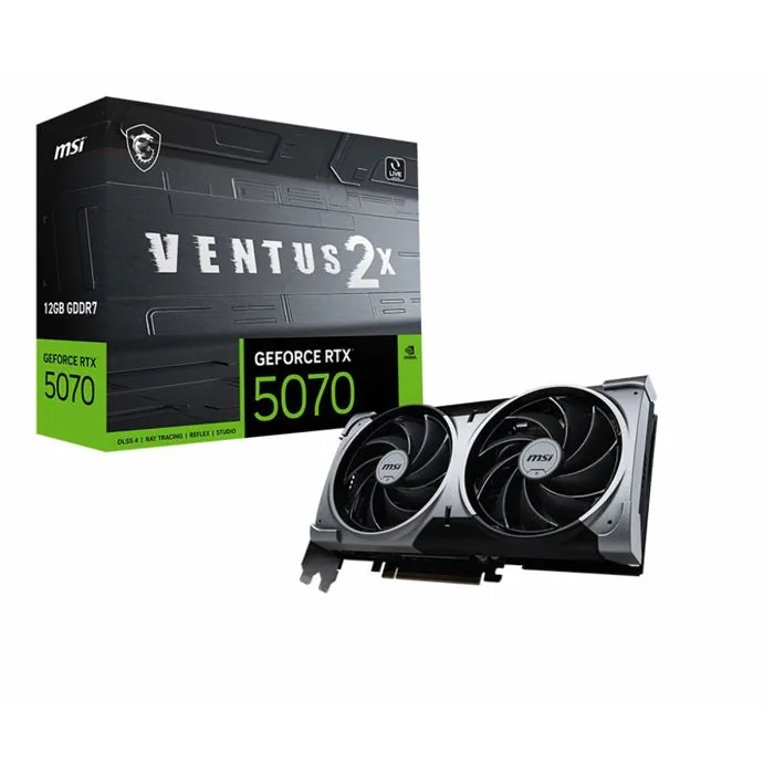 کارت گرافیک ام اس آی مدل GeForce RTX 5070 12GB VENTUS 2X — | عماد رایان کارت گرافیک ام اس آی مدل GeForce RTX 5070 12GB VENTUS 2X —